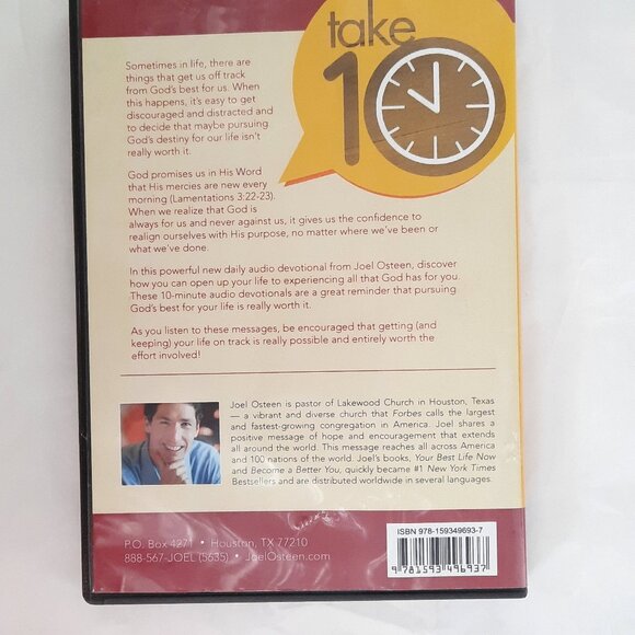 Joel Osteen Take 10 Getting your Life back on track - 5 CD SET - Picture 3 of 6